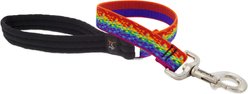 LupinePet MicroBatch Limited Edition Pixel Party Padded Handle Dog Leash, Short: 2-ft long, 1-in wide