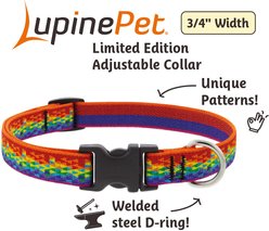 LupinePet MicroBatch Limited Edition Pixel Party Dog Collar, Large: 15 to 25-in neck, 3/4-in wide slide 2 of 7