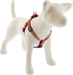 LupinePet MicroBatch Limited Edition Pixel Party Step In Dog Harness, Medium/Large: 20 to 30-in chest, 3/4-in wide