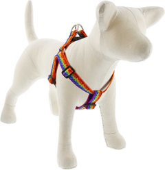 LupinePet MicroBatch Limited Edition Pixel Party Step In Dog Harness, Large: 24 to 38-in chest, 1-in wide