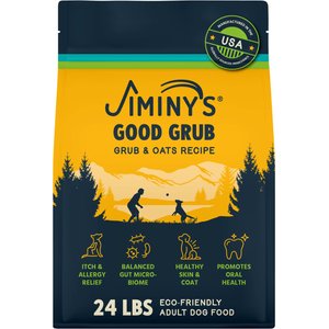 Jiminy's Good Grub Allergy Relief & Healthy Skin & Coat Dry Dog Food, 24-lb bag