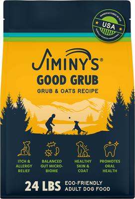 Jiminy's Good Grub Allergy Relief & Healthy Skin & Coat Dry Dog Food, 24-lb bag