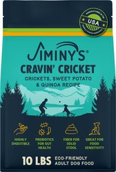 Jiminy's Cravin' Cricket Sensitive Stomach Dry Dog Food, 10-lb bag