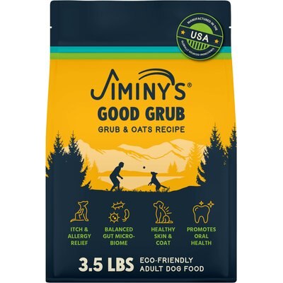 Jiminy's Jiminy's Good Grub Allergy Relief & Healthy Skin & Coat Dry Dog Food, 3.5-lb bag