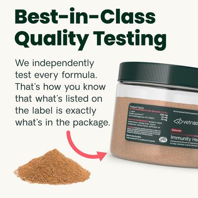 Show full view: VetriScience Lysine Complete Creamy Chicken Flavor Triple-Action Immune Support Supplement for Cats, 2.75-oz jar slide 6 of 10
