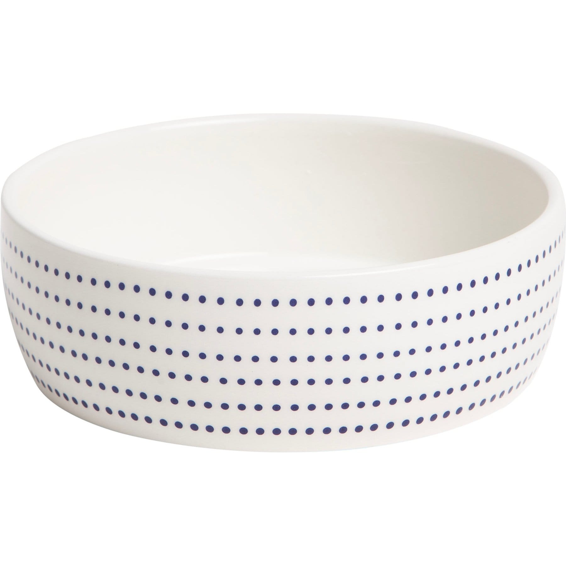 Pearhead BPA-Free Ceramic Dog Bowl, White, Small: 2-cup