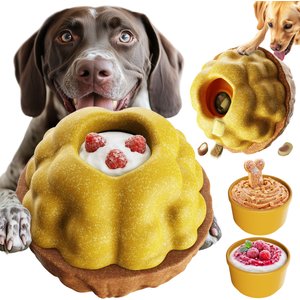 KADTC All IN ONE 3 in 1 Walnut Fillable Freeze Enrichment Dog