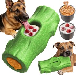 KADTC Frost Lick 2 In 1 Dog Fillable Chew Enrichment Puzzle Toy, Green, X-Large