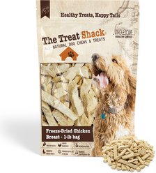 The Treat Shack 100% Real Chicken Breast Freeze-Dried Dog Treats, 1-lb bag