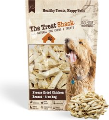 The Treat Shack Single Ingredient Chicken Breast Freeze-Dried Dog & Cat Treats, 4-oz bag