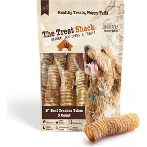 The Treat Shack 6-in Whole Beef Trachea Tubes Natural Dog Chew Treats, 5 count