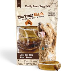 The Treat Shack Large Beef Bully Rings Dog Treat, 5 count