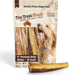 The Treat Shack 6-in Bully Sticks Dog Treats, 12 count