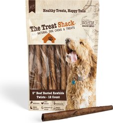 The Treat Shack Twists 5-in Beef Flavor Rawhide Dog Chew Treats, 12 count