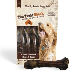 The Treat Shack 8-in Extra Meaty Beef Foreshank Bone Dog Chew Treat, 6 count