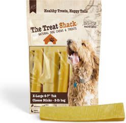 The Treat Shack 6 to 7-in Himalayan Yak Cheese Dog Chew Treats, Jumbo, 2-lb bag