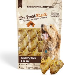 The Treat Shack Natural Pig Ears Slivers Dog Chew Treat, Small, 8-oz bag
