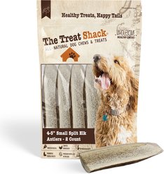 The Treat Shack Split Naturally Shed 4 to 5-in Elk Antler Dog Treats, Small, 2 count