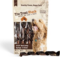 The Treat Shack Beef Springs High-Protein Jerky Dog Treats, 10 to 12-in, 6 count