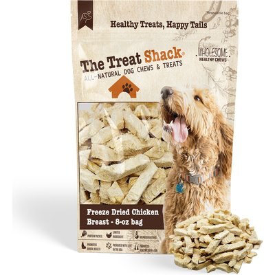 The Treat Shack The Treat Shack Single Ingredient Chicken Breast Freeze-Dried Dog & Cat Treats, 8-oz bag