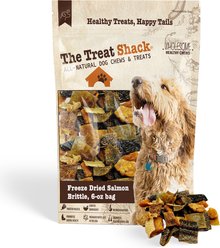 The Treat Shack All-Natural Salmon Human-Grade Jerky Brittle Freeze-Dried Dog Treats, 6-oz bag