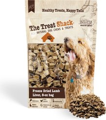 The Treat Shack Single Ingredient Lamb Liver Freeze-Dried Dog & Cat Treats, 8-oz bag