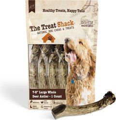 The Treat Shack Whole Naturally Shed 7-in Deer Antler Dog Treats, Large, 1 count