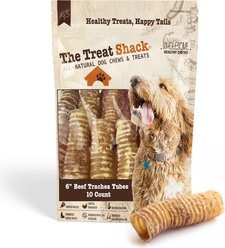 The Treat Shack 6-in Whole Beef Trachea Tubes Natural Dog Chew Treats, 10 count