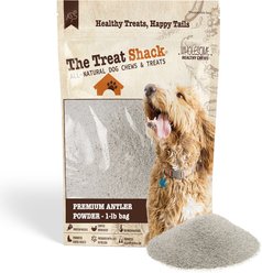 The Treat Shack Premium Refined Dust Deer & Elk Antler Dog Food Topper Treats, 1-lb bag
