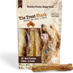 The Treat Shack 12-in Whole Beef Trachea Tubes Natural Dog Chew Treats, 4 count