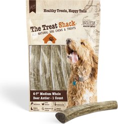 The Treat Shack Whole Naturally Shed 6-in Deer Antler Dog Treats, Medium, 1 count