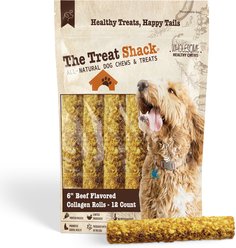 The Treat Shack 6-in Beef Crunchy Rolls Dog Treats, 12 count