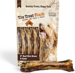 The Treat Shack 8-9-in Smoked Meaty Beef Shin Bones Dog Treat, 6 count