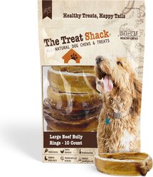 The Treat Shack Large Beef Bully Rings Dog Treat, 10 count