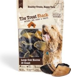 The Treat Shack Large Cow Hooves Dog Treat, 15 count