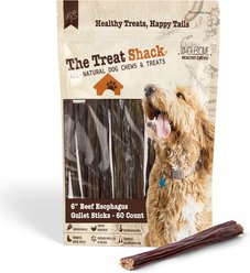 The Treat Shack 6-in Beef Esophagus Gullet Sticks Dog Treat, 60 count