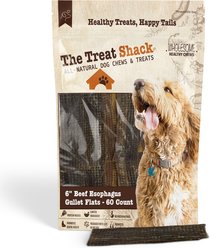 The Treat Shack 6-in Beef Esophagus Gullet Flats Dog Treat, 60 count