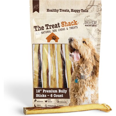 The Treat Shack The Treat Shack 12-in Bully Sticks Dog Treats, 6 count