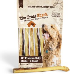 The Treat Shack 12-in Bully Sticks Dog Treats, 3 count