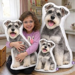 All About Vibe Schnauzer Custom Shaped Pillow, 16-in slide 2 of 5
