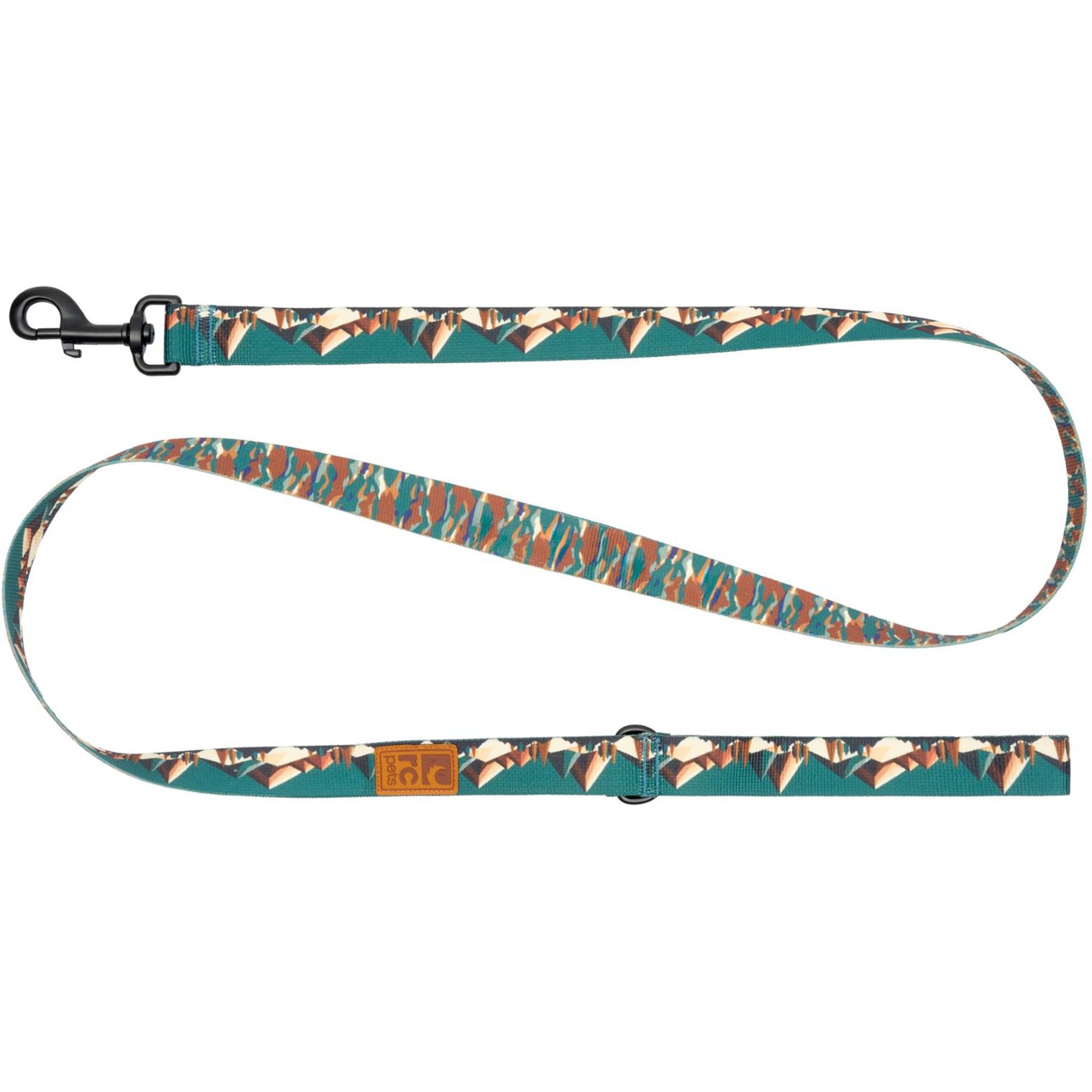 RC Pets Eco Polyester Dog Leash, Serene Slopes, 5-ft long, 1-in wide