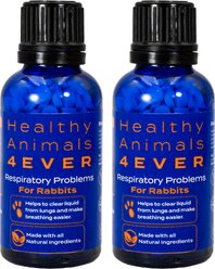 Healthy Animals 4Ever Respiratory Natural Treatment Rabbit Supplement, 25-g bottle, 2 count