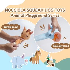 Nocciola Long Face Wild Animal Hide & Seek Squeaky & Crinkle Tough Chewer Plush Dog Toy, Multicolor, Medium, 3 count slide 2 of 7