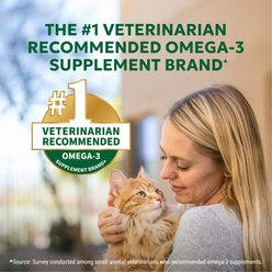 Nutramax Welactin Tidbits Dental, Skin & Coat Health with Omega 3 Fish Oil Supplement for Cats, 4.23-oz slide 2 of 9