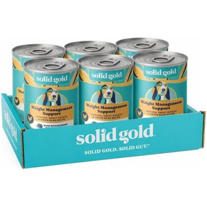 Solid Gold Fit & Fabulous Chicken, Sweet Potato & Green Bean Weight Control Recipe Grain-Free Canned Dog Food, 13.2-oz, case of 6