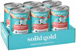 Solid Gold Barking at the Moon 95% Beef Recipe Grain-Free Canned Dog Food, 13.2-oz, case of 6