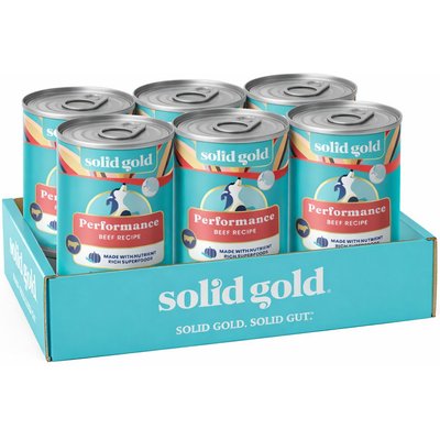 Solid Gold Solid Gold 95% Beef Recipe Grain-Free Canned Dog Food, 13.2-oz can, case of 6