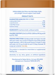 Native Pet Beef Bone Broth Powder, Organic Human Grade Food Topper for Dogs & Cats, 9.5-oz slide 2 of 7
