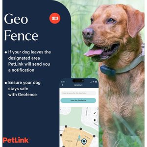 PetLink Waterproof Dog GPS & Activity Tracker with Virtual Fence, Blue