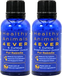 Healthy Animals 4Ever E. Cuniculi Infection Natural Treatment Rabbit Supplement, 25-g bottle, 2 count slide 1 of 8